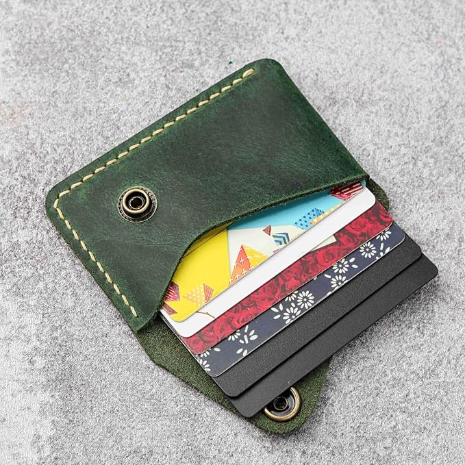 Leather credit card holder, credit card case,business card holder for men,mens slim wallet,Front Pocket Wallet