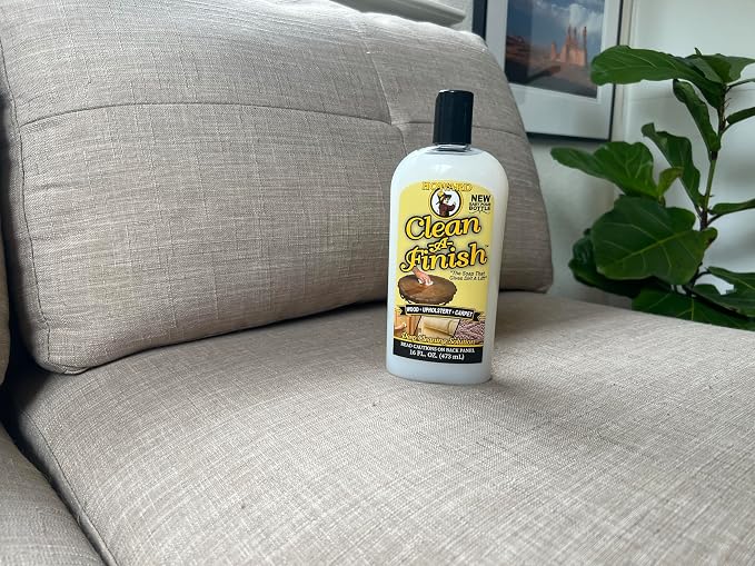 HOWARD Clean-A-Finish Wood Cleaner and Upholstery Cleaner for Furniture, Carpet Cleaning, Pour Bottle, 16 oz