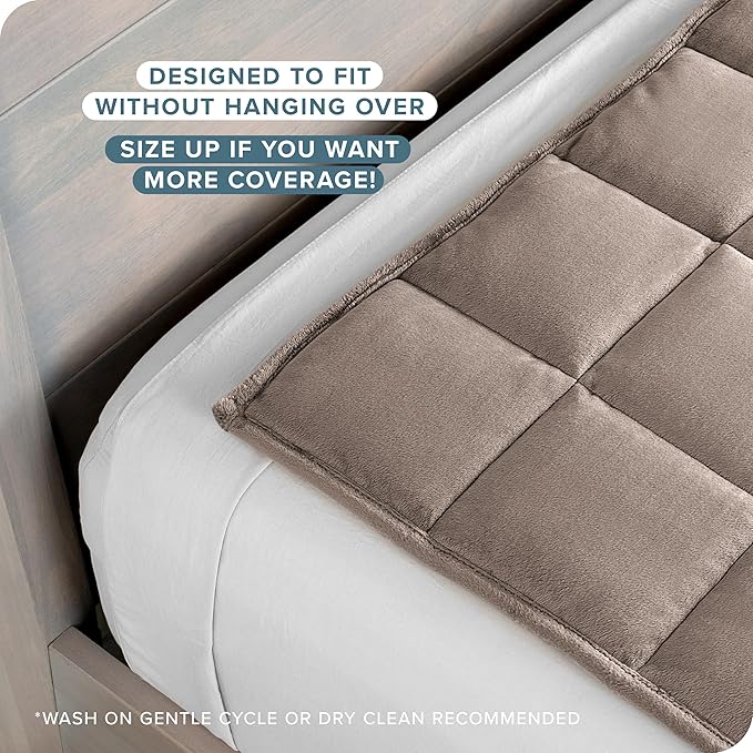 Bare Home Weighted Blanket Queen Size 17lb (60" x 80") for Adults - Minky Fleece - Premium Heavy Blanket Nontoxic Glass Beads (Taupe, 60"x80")
