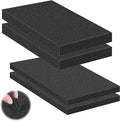 4 Pcs Pick and Pluck Foam Sheets 2 Size Polyurethane Pick Apart Foam Inserts Pads with Bottom Use for Camera, Interlocking Case, Tool Box, Storage Drawer (2P 16" x 12" x 0.4", 2P 16" x 12" x 2")