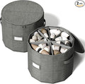 Vailando Round Shoe Organizer, Fan Dividers for Wide Shoes & Boots, Gray, 2 Pack (Gray, 2 PACK)