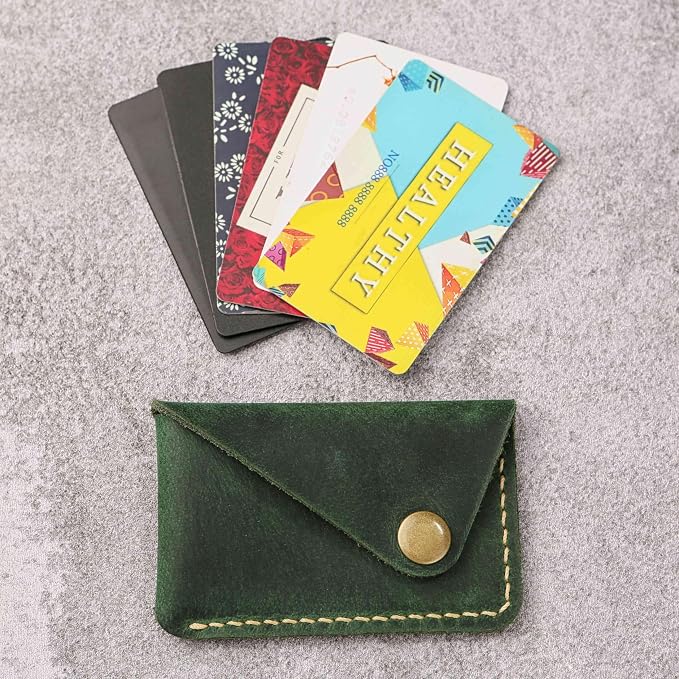 Leather credit card holder, credit card case,business card holder for men,mens slim wallet,Front Pocket Wallet