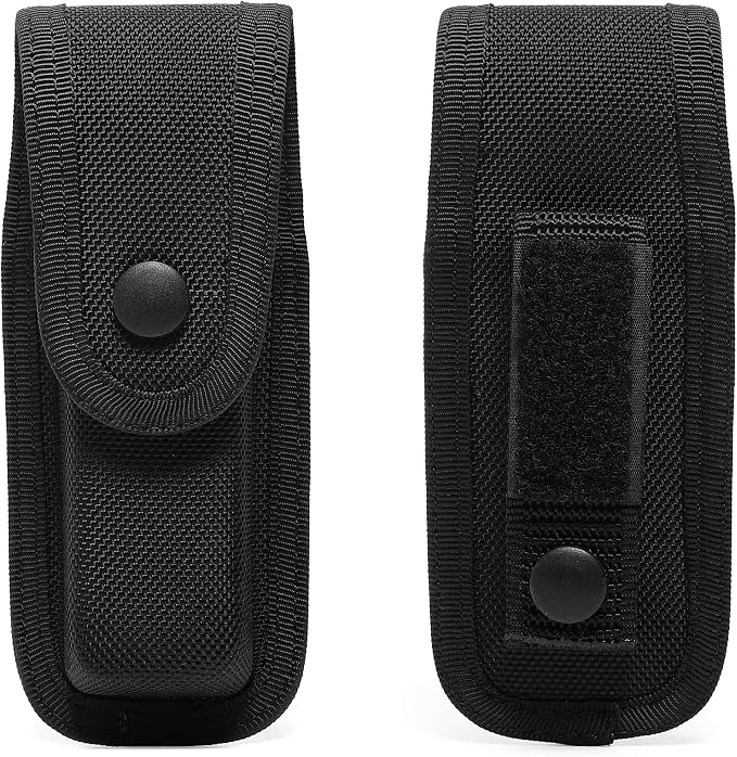 TACNEX Single/Double Magazine Pouch Duty Belt Nylon Mag Holder Pistol Mag MOLLE Holster Carry Case Compatible w/Double & Single Stack Magazines .380, 9mm & 40 Cal for Glock H&K Ruger S&W M&P Walther