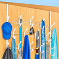 LYNK Professional® Home™ Over the Door Hooks - 28 Hook – Over the Door Coat Rack - Over the Door Hanger - Hanging Towels or Clothes - Bathroom, Bedroom, Laundry Room - Lifetime Ltd. Warranty, White