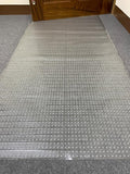 Sweet Home Stores Clear Vinyl Aisle Runner Carpet Protector, Waterproof Vinyl Runner for Long Walkways & Stairs – Trim-to-Fit, 2'2" x 27'