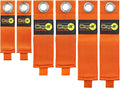 Heavy-Duty Wrap-It Storage Straps (Assorted 6-Pack), Blaze Orange - Garage Organizer and Extension Cord Hanger and Electric Cord Organizers for Garage Gadgets
