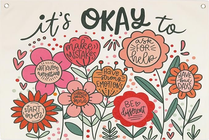 Classroom Wall Flag Decor-Teacher Gift-Inspirational Back to School Wall Banner Decor-It's Okay to Not Know Everything-Hanging Rectangular Canvas Banner for Classroom Teacher Office Reading Corner