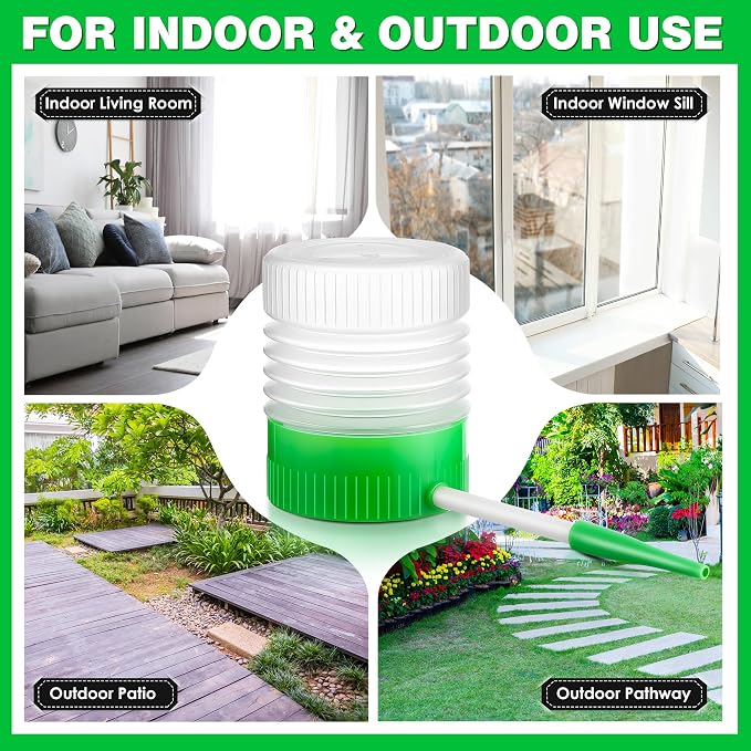 Qualirey 2 Pack Diatomaceous Earth Powder Duster with 6 Inch Extension Nozzle, Diatomaceous Earth Powder Duster for Pest Control, Sprayer for Indoor and Outdoor Use | Diatomaceous Earth Powder Duster for Pest Control, Sprayer for Garden, Yard Indoor an...