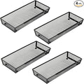 ihomecooker Mesh Tray Silverware Drawer Organizer Utensil Cutlery Tray Office Supplies Organizer for Flatware, Knives,Home,Office, School,Bedroom 15X6'' Black