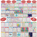 Flora Maria Shop 33 Set Educational Posters for Toddlers 1-3 - 66 Options For Learning Poster for Kids 3-5 - Educational Classroom Decor For Home School & Daycare -Alphabet Chart - Kindergarten & Preschool Classroom Must Haves