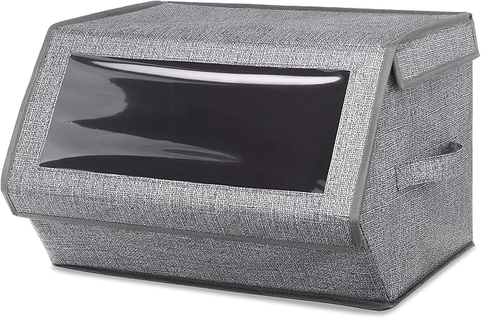 Whitmor Stackable Window Box, Crosshatch Gray