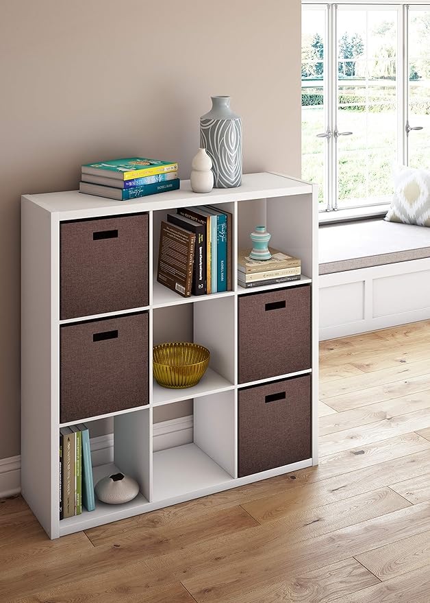 ClosetMaid Decorative Open Back 9-Cube Storage Organizer, White