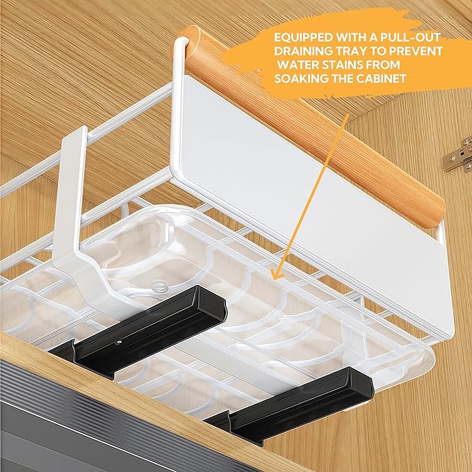 Pull Out Cabinet Organizer, Pull Out Basket Drawers for Cabinets, Slide Out Basket Drawers for Kitchen Cabinets, Cabinet Pull Out Shelves, Under Sink Organizer for Kitchen (Storage Rack Extra-Large)