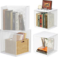 Dmevkic 2 Cube Organizer Bookshelves DIY Variable Stackable Cube Storage Organizer for Kid Bedroom,Living Room,Small Bookshelf White
