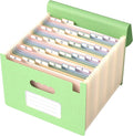 ThinkTex Accordion File Organizer, 26 Pockets File Folders, Pistachio Green | Monthly Bill Receipt Documents Organizer, A-Z Colorful Tabs, Letter/A4 Size for Classroom Office Organization Home Hospital