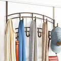 LYNK Professional® Home™ Over the Door Hooks - 9 Hook – Over the Door Coat Rack - Over the Door Hanger - Hanging Towels or Clothes - Bathroom, Bedroom, Laundry Room - Lifetime Ltd. Warranty, Bronze