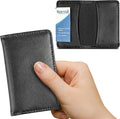 Samsill 81220 Regal Leather Business Card Holder, Case Holds 25 Business, Black