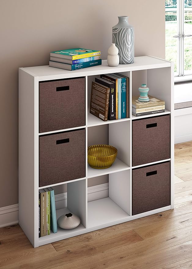 ClosetMaid Decorative Open Back 9-Cube Storage Organizer, White