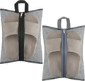2 Pcs Shoe Bags for Travel, Mesh Breathable Sneaker Bags Portable Shoe Storage Organizer with Handle for Travel Gym Sport, Reusable Zipper Pouch for Women and Men