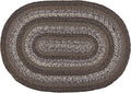 | Night Shadow Premium Braided Collection | Primitive, Rustic, Country, Farmhouse Style | Jute/Cotton | 30 Days Risk Free | Accent Rug/Door Mat | 6'x9' Oval