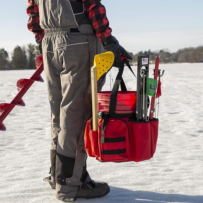 Eskimo 33540 Bucket Caddy,Black/Red