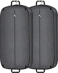 Limoomil Heavy Duty Waterproof Garment Bag for Travel, Tear Resistance Suit Bag for Men Travel for Suits, Tuxedos, Coats, Uniform. 42 inch, Darkgrey, 2 Pack.…