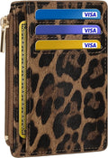 Tipmile Womens Credit Card Holder Wallet, Small Slim RFID Blocking Sleeve | Mini Tiny Cute ID Case, Minimalist Zipper Pocket Wallet, Thin Coin Purse, Mothers Gift