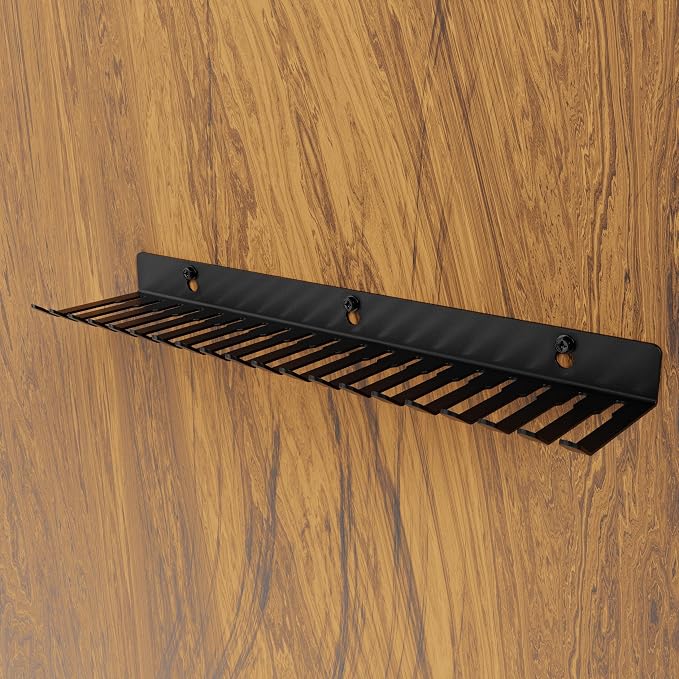 19 Slots Wall mountable Cable Hanger and Organizer,Cable Holder,Cable Organizer Studio Storage,Slots Width from 5.5 to 9.5mm for Cord Management Rack