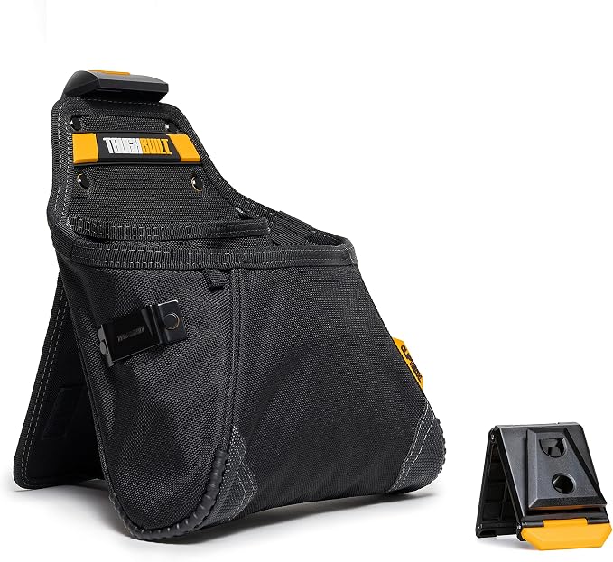 ToughBuilt ClipTech Series - Utility Pouch, Heavy-Duty Tool Pouch with Multiple Pockets, Secure Attachment & Storage for Jobsite Use