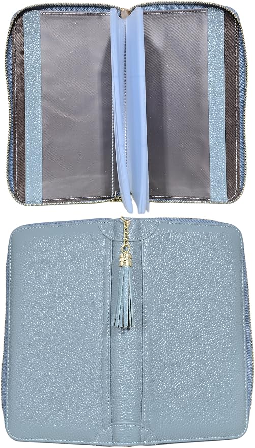 Easyoulife Credit Card Holder Wallet Womens Zipper Leather Case Purse RFID Blocking