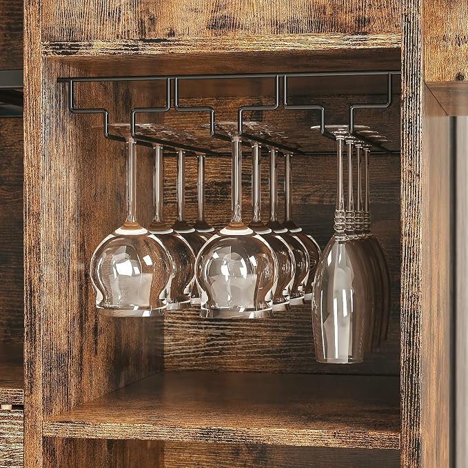 IRONCK Kitchen Island Cart with Wheels for Kitchen and Dining Room | Wine Rack, Drawers, Open Shelves, Storage, Drawer space
