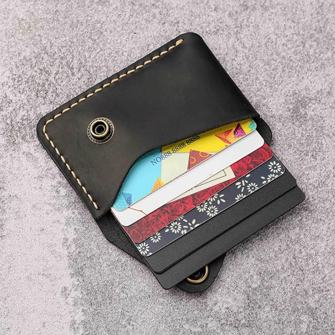 Leather credit card holder, credit card case,business card holder for men,mens slim wallet,Front Pocket Wallet