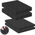 4 Pcs Pick and Pluck Foam Sheets 2 Size Polyurethane Pick Apart Foam Inserts Pads with Bottom Use for Camera, Interlocking Case, Tool Box, Storage Drawer (2P 12" x 12" x 0.4", 2P 12" x 12" x 2")