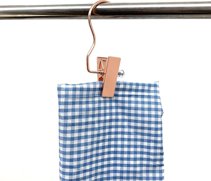 4.5 Inch Metal Boots Hanger, Rose Gold Clip Hangers for Shoes, Gloves, Hair Extensions, Wigs, Clothing Accessories, 12 Pack