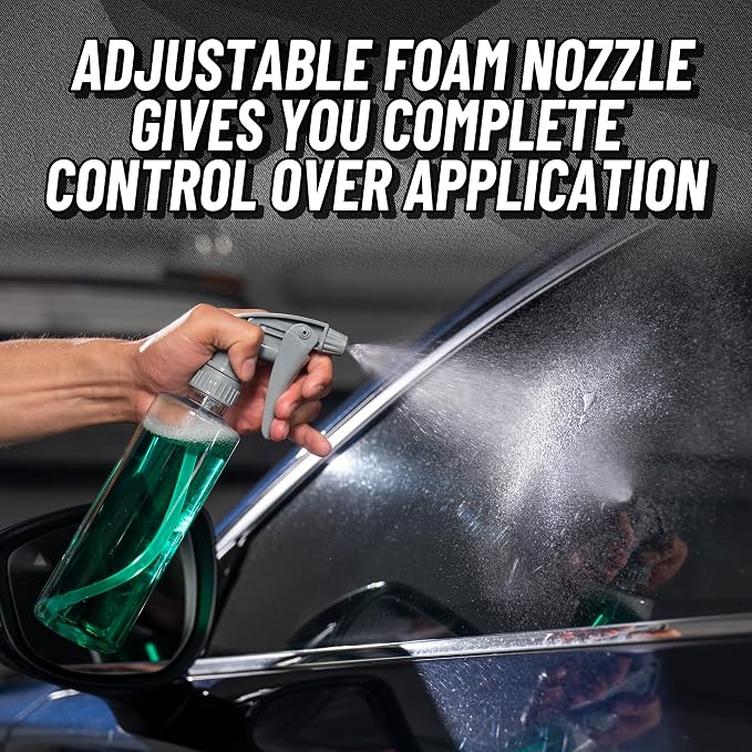 Chemical Guys, Heavy Duty Spray Bottle & Trigger Sprayer, 16 oz, 3 Pack | Chemical-resistant Viton-seal bottles with adjustable mist-to-stream nozzles for cleaners and degreasers, three pack