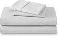 Bare Home King Sheet Set - Luxury 1800 Ultra-Soft Microfiber Double Brushed - Deep Pockets - Easy Fit - 4 Piece Set - Bedding & Pillowcases (King, Heathered Pewter)