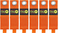 Heavy-Duty Wrap-It Storage Straps - 13-inch (6-Pack) Blaze Orange - Garage Organizer and Extension Cord Hanger for Garage Gadgets