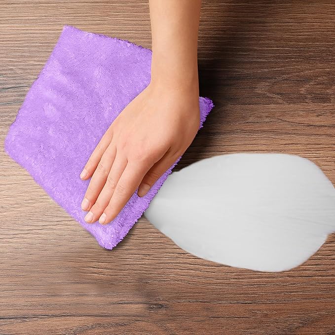 Towelogy® Super Absorbent Microfibre Cloth | Absorbs Over 10 Times its Weight in Water | Sponge-Like Absorbency | Multipurpose Scratch-Free Cleaning Cloth for Household Use (Lilac)