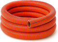 Electriduct Split Wire Loom Tubing Polyethylene Corrugated Flexible Conduit - 2" Nominal Size - 100 Feet - Orange