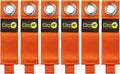 Heavy-Duty Wrap-It Storage Straps - 10-inch (6-Pack) Blaze Orange - Garage Organizer and Electric Cord Holder for Garage Essentials