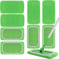 AmaVins 8 Pack Reusable Microfiber Mop Pads Compatible with Swiffer Sweeper, Dry Sweeping Cloths & Wet Mopping Cloths, Washable Pads for Surface/Hardwood Floor Cleaning (Mop is Not Included)