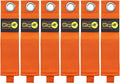 Heavy-Duty Wrap-It Storage Straps - 17-inch (6-Pack) Blaze Orange - Garage Organizer and Extension Cord Hanger for Garage Storage Ideas as an Electric Cord Holder with Garage Gadgets