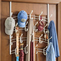 LYNK Professional® Home™ Over the Door Hooks - 36 Hook – Over the Door Coat Rack - Over the Door Hanger - Hanging Towels or Clothes - Bathroom, Bedroom, Laundry Room - Lifetime Ltd. Warranty, White