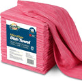 SCRUBIT Microfiber Kitchen Towels - [18 Pack], 18" x 26" Microfiber Cleaning Cloth - Soft, Absorbent & Durable Dish Towels for Washing Dishes – Red Microfiber Towel & Cleaning Rags (Red, 18)