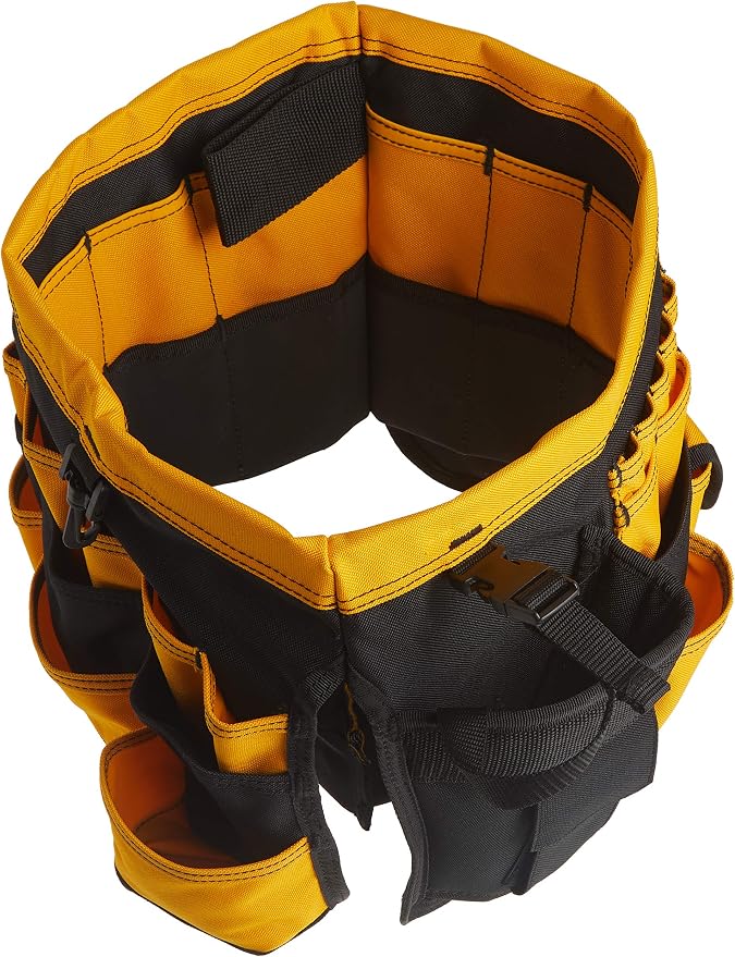 Custom Leathercraft4122 In & Out Bucket, 61 Pocket, Black/Yellow
