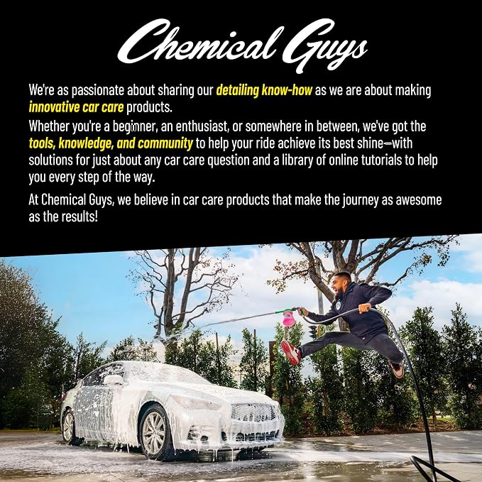 Chemical Guys, Heavy Duty Spray Bottle & Trigger Sprayer, 16 oz, 3 Pack | Chemical-resistant Viton-seal bottles with adjustable mist-to-stream nozzles for cleaners and degreasers, three pack