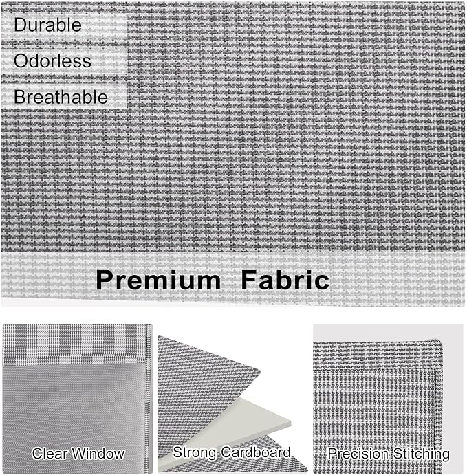 WUIKE Closet Organizers and Storage Bins, 3-Pack, 11 x 11 x 8 inch, Greige | Collapsible Storage Bins, Clothes Organizer for Clothes Storage, Underwear Organizer, Toys, Bedrooms, and Dorm Rooms