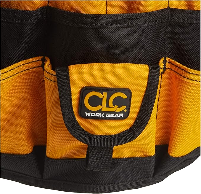 Custom Leathercraft4122 In & Out Bucket, 61 Pocket, Black/Yellow