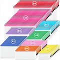 JARLINK 72Pcs Mesh Zipper Pouch Bags, 8 Sizes Waterproof Zipper Bags | Multi-use Travel Bags for Office, School, Board Game, Puzzles, Cosmetics, Travel Accessories, and Home Organization, 9 colors