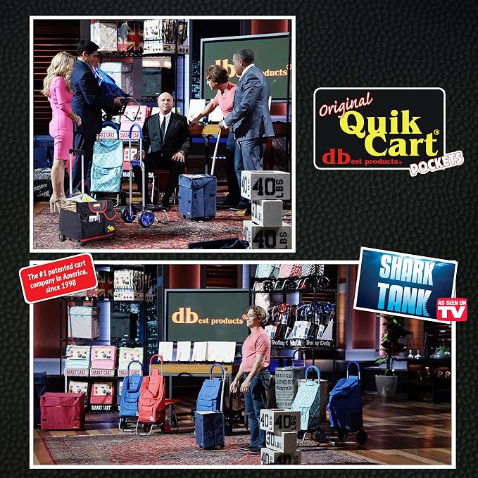 dbest Products Quik Cart Pockets Bundle Sport Rolling Crate